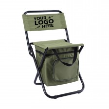 Camping Backrest Chair With Cooler Bag